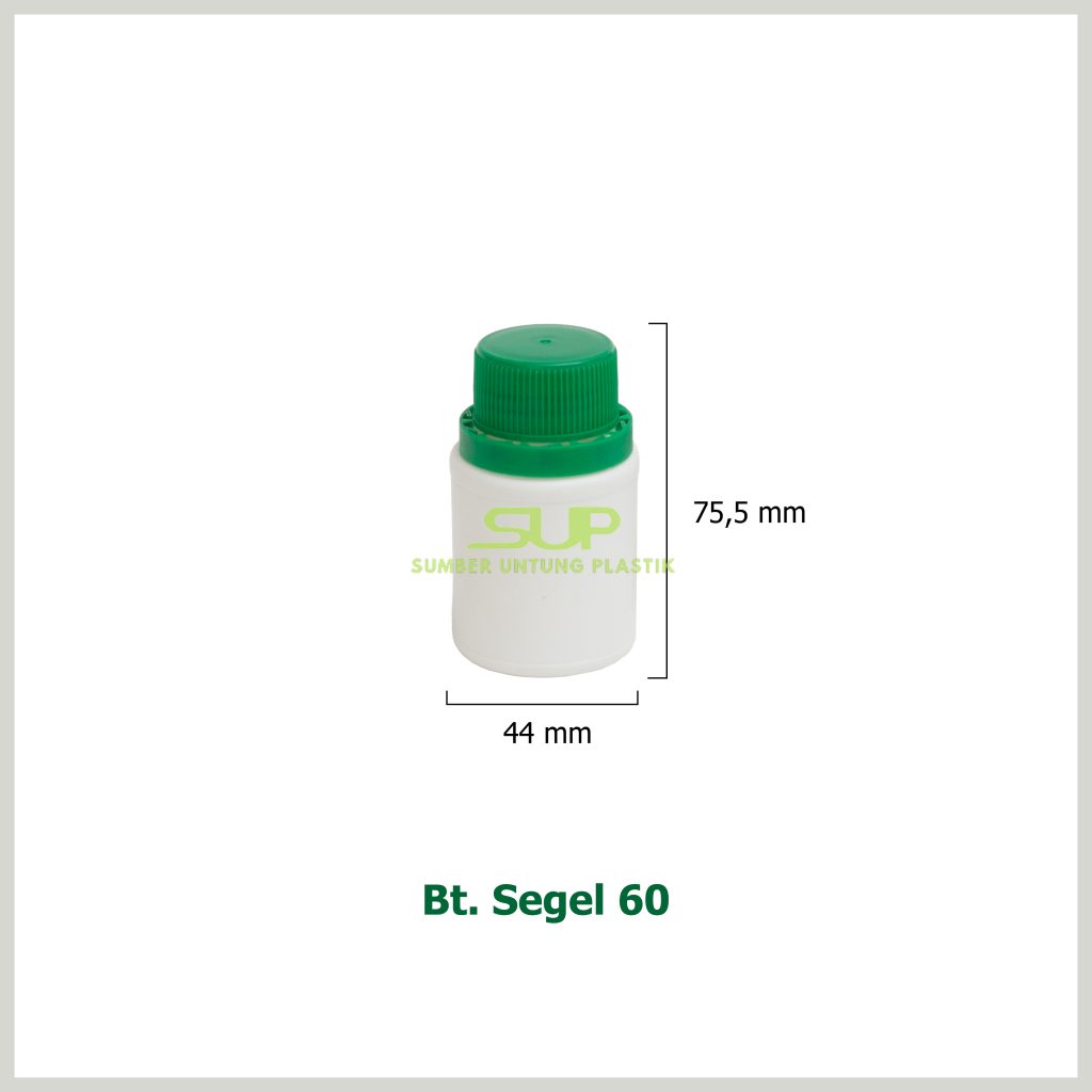 Botol Segel 60 ml SumberUntungPlastik.com